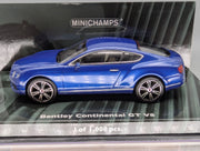 Modellautos 1:43 Minichamps Bentley Continental GT V8 2011 Blue Metallic mit OVP