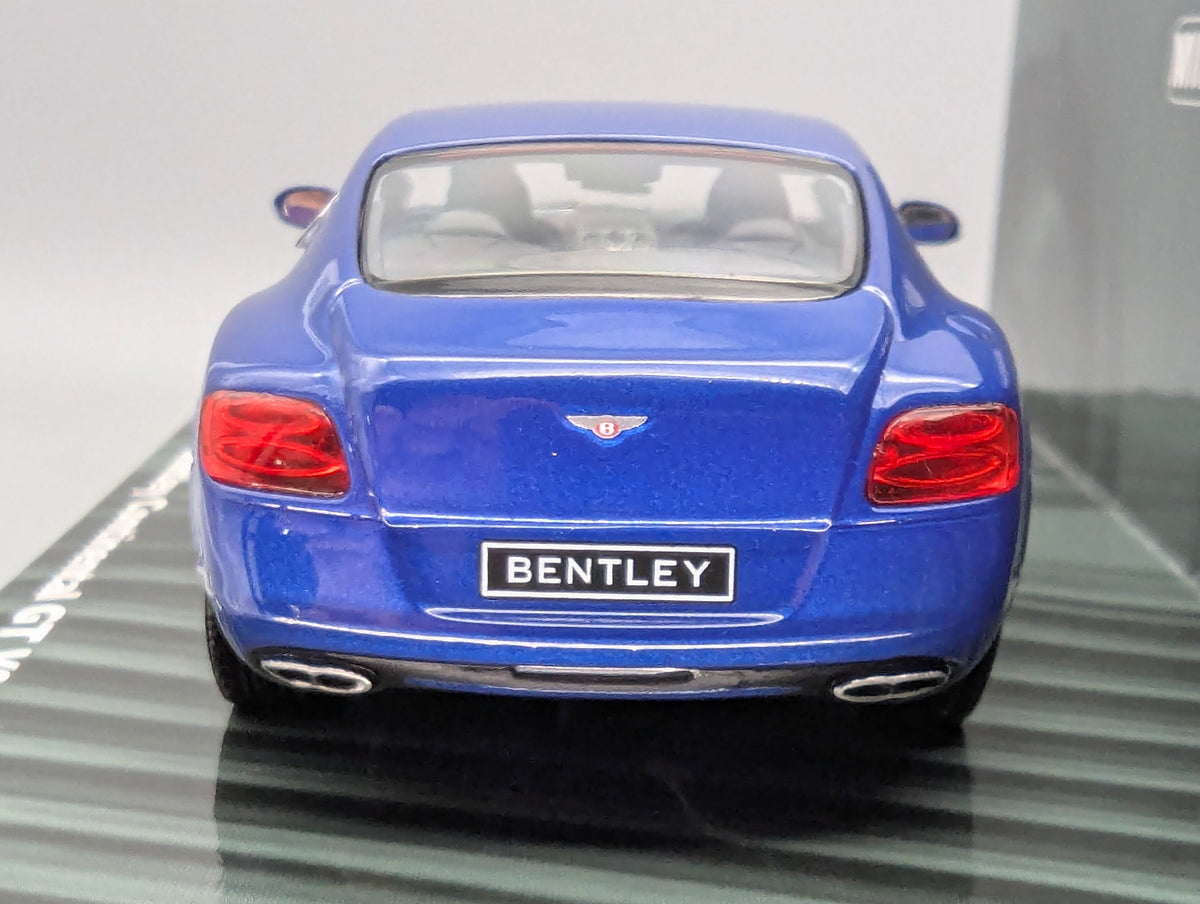 Modellautos 1:43 Minichamps Bentley Continental GT V8 2011 Blue Metallic mit OVP
