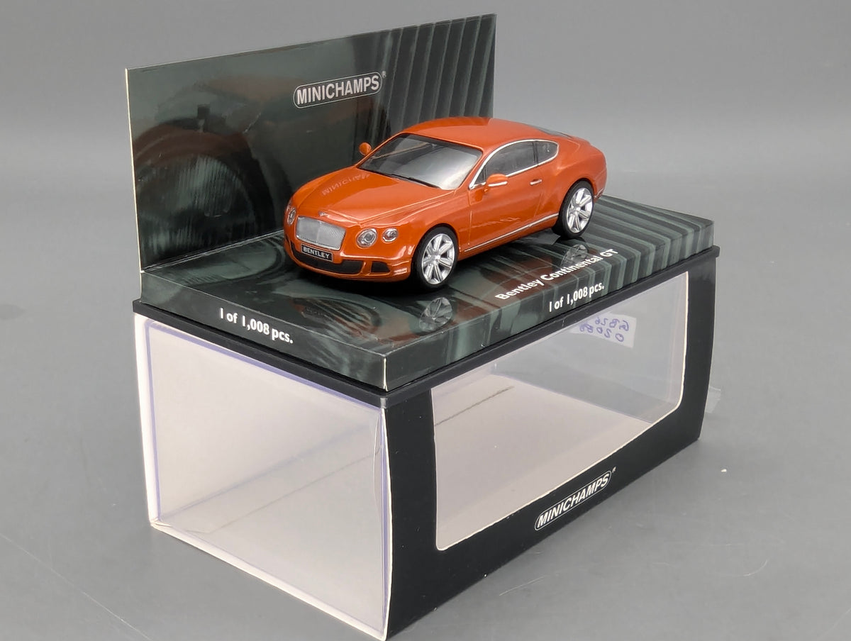 Modellautos 1:43 Minichamps Bentley Continental GT 2011 Orange Metallic mit OVP