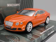 Modellautos 1:43 Minichamps Bentley Continental GT 2011 Orange Metallic mit OVP