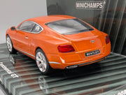 Modellautos 1:43 Minichamps Bentley Continental GT 2011 Orange Metallic mit OVP