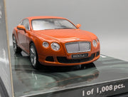 Modellautos 1:43 Minichamps Bentley Continental GT 2011 Orange Metallic mit OVP