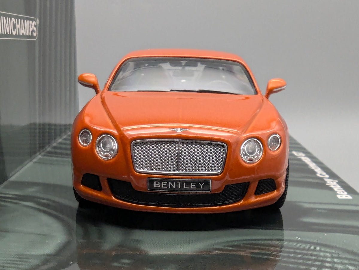 Modellautos 1:43 Minichamps Bentley Continental GT 2011 Orange Metallic mit OVP