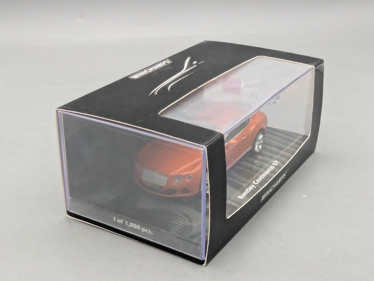 Modellautos 1:43 Minichamps Bentley Continental GT 2011 Orange Metallic mit OVP