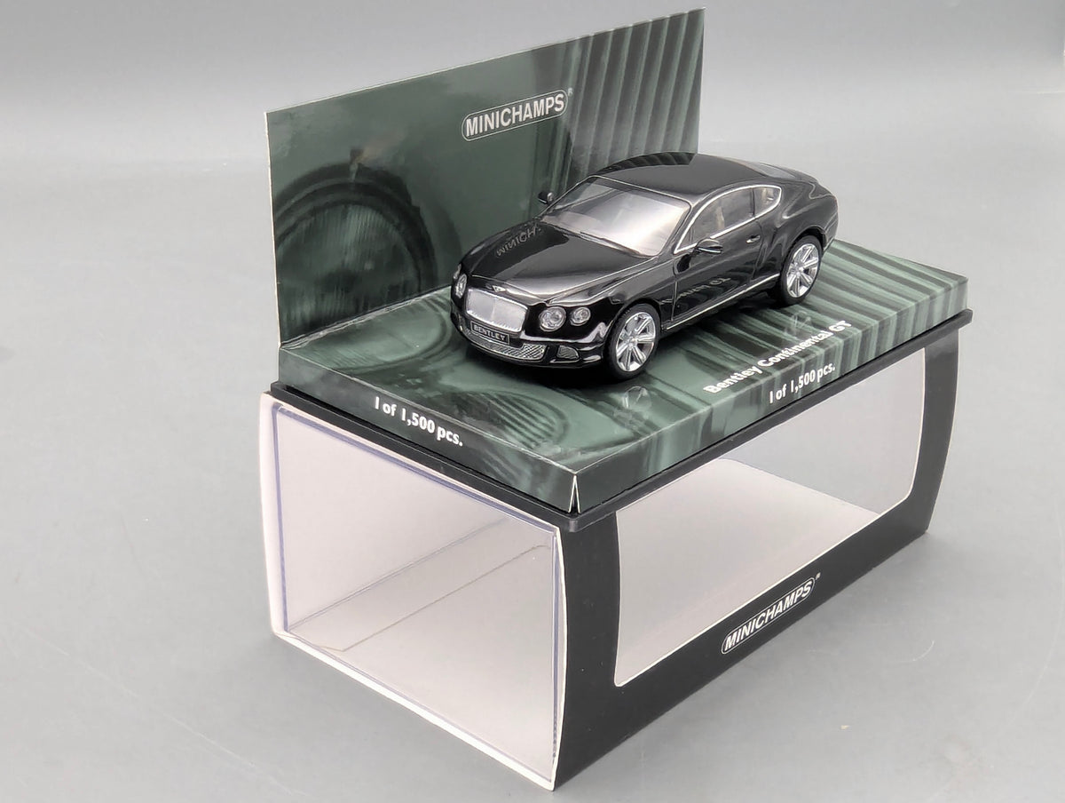 Modellautos 1:43 Minichamps Bentley Continental GT 2011 Black Schwarz mit OVP