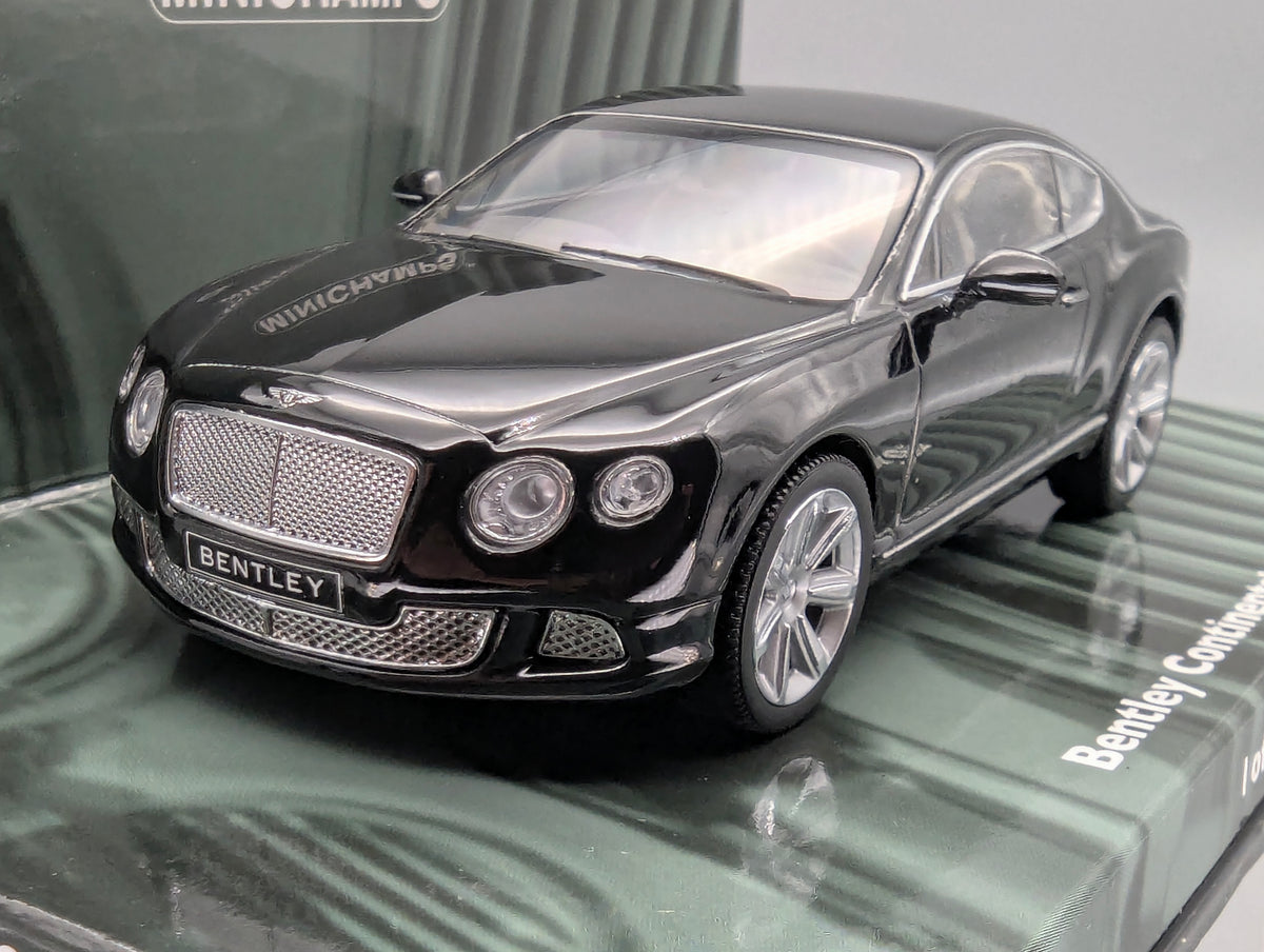 Modellautos 1:43 Minichamps Bentley Continental GT 2011 Black Schwarz mit OVP