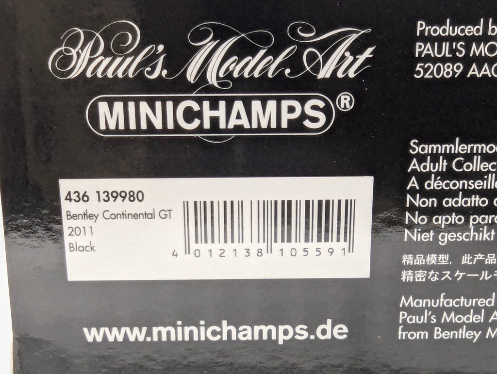 Coches en miniatura 1:43 Minichamps Mercedes Benz SL65 AMG Black Series Plata con embalaje original