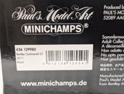 Modellautos 1:43 Minichamps Bentley Continental GT 2011 Black Schwarz mit OVP