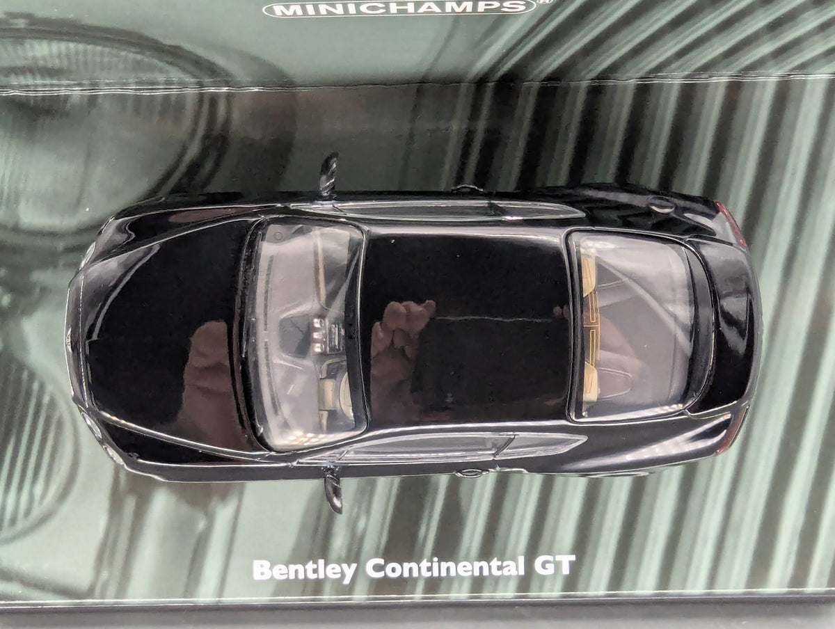 Modellautos 1:43 Minichamps Bentley Continental GT 2011 Black Schwarz mit OVP