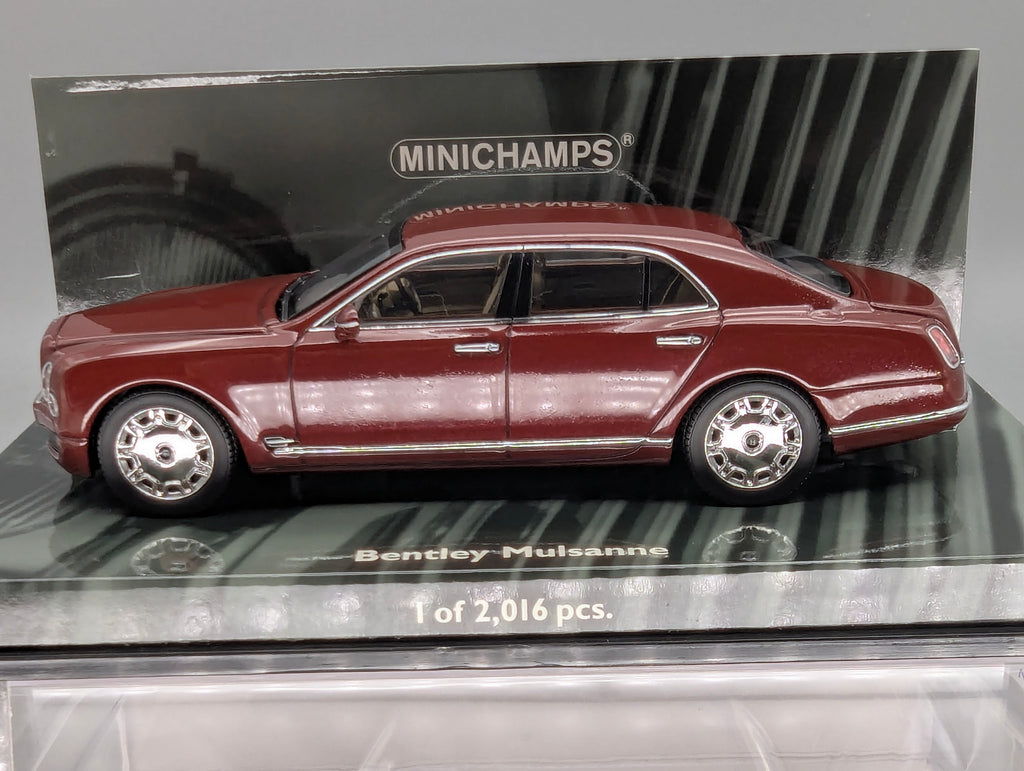 Modellautos 1:43 Minichamps Bentley Mulsanne 2010 Red Metallic mit OVP