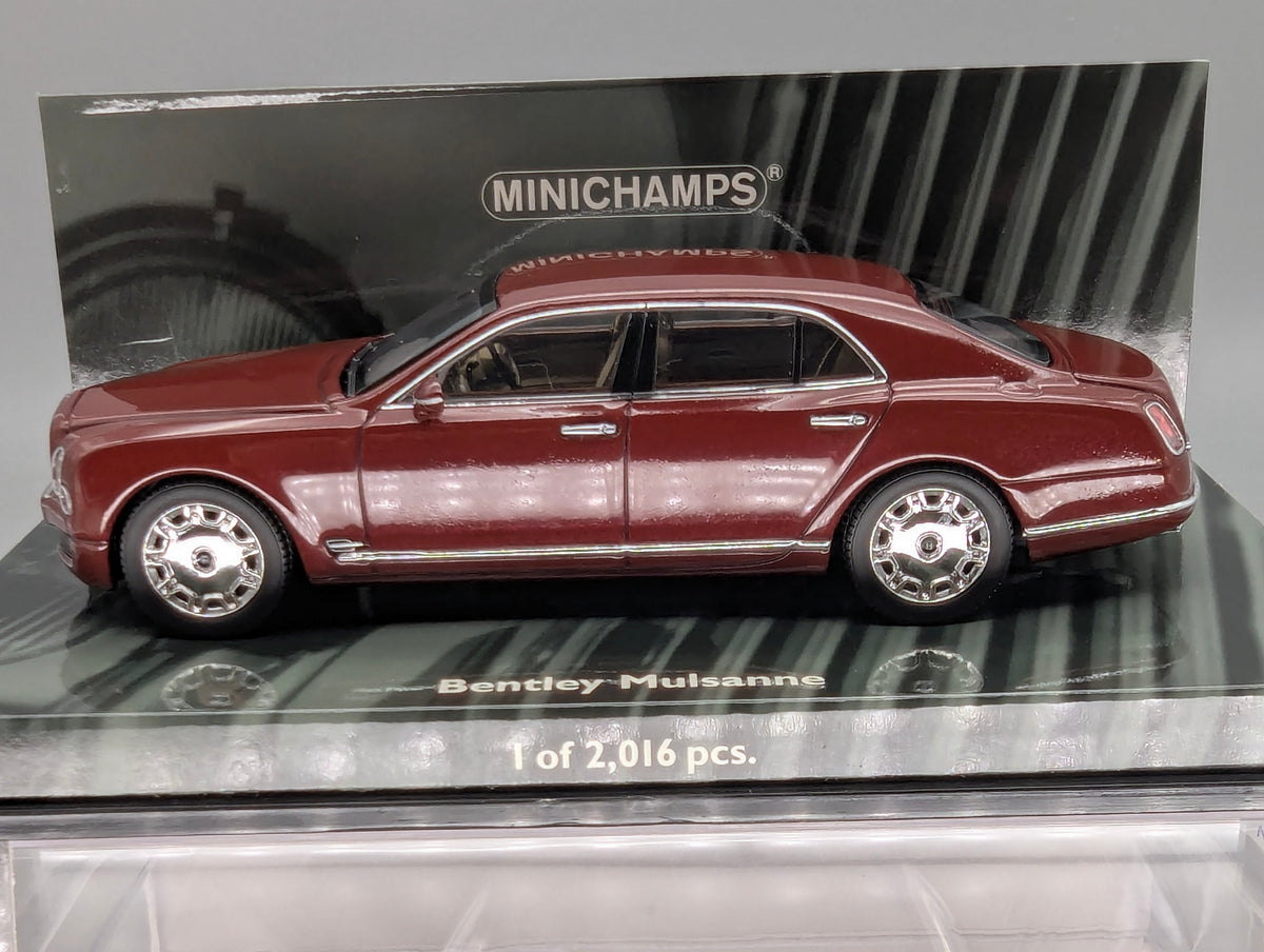 Modellautos 1:43 Minichamps Bentley Mulsanne 2010 Red Metallic mit OVP