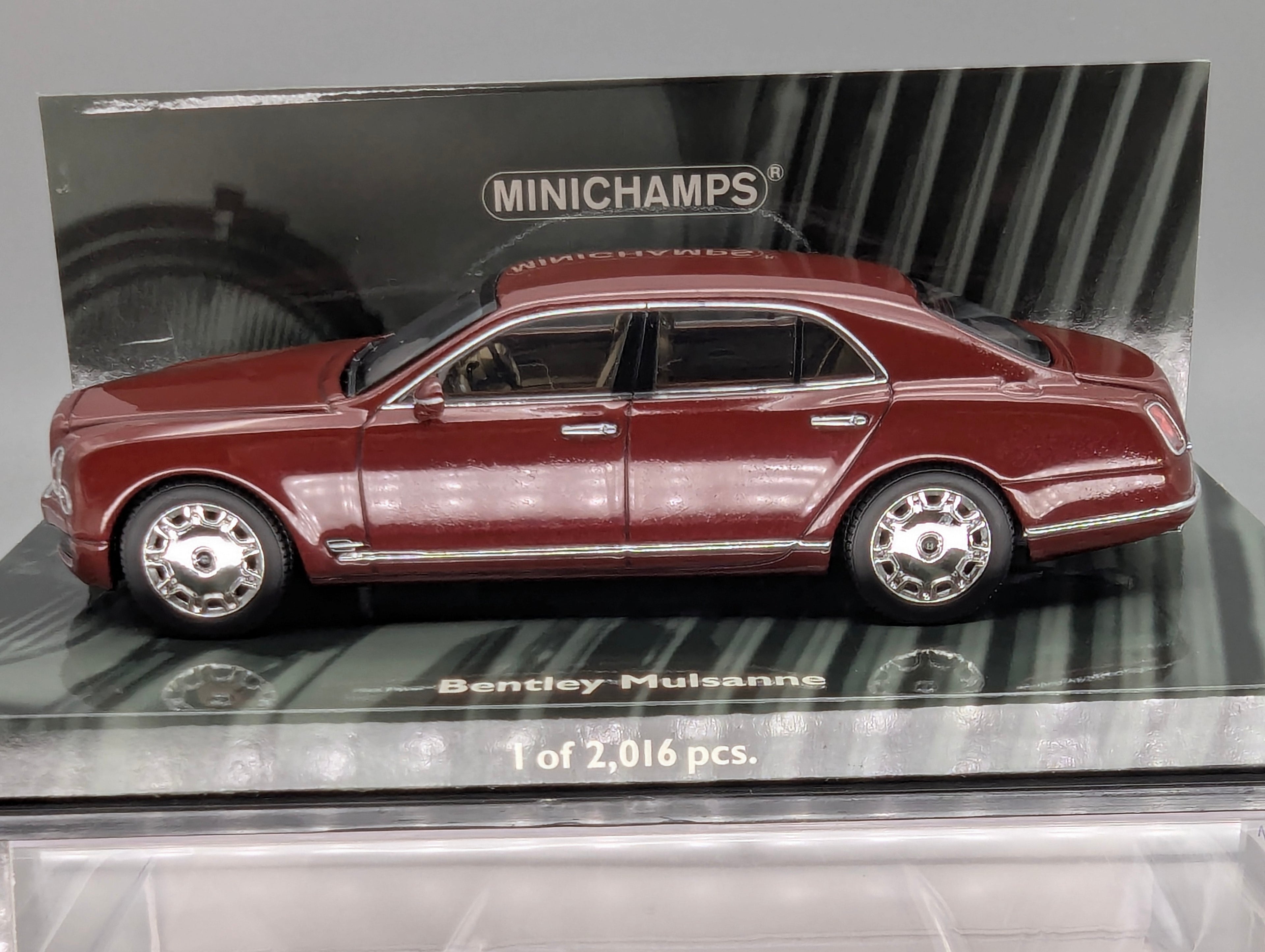 Modellautos 1:43 Minichamps Bentley Mulsanne 2010 Red Metallic mit OVP
