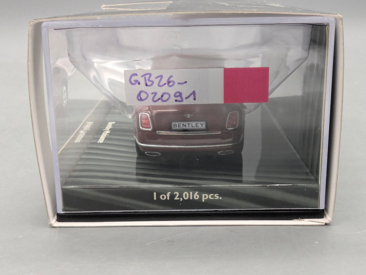 Modellautos 1:43 Minichamps Bentley Mulsanne 2010 Red Metallic mit OVP