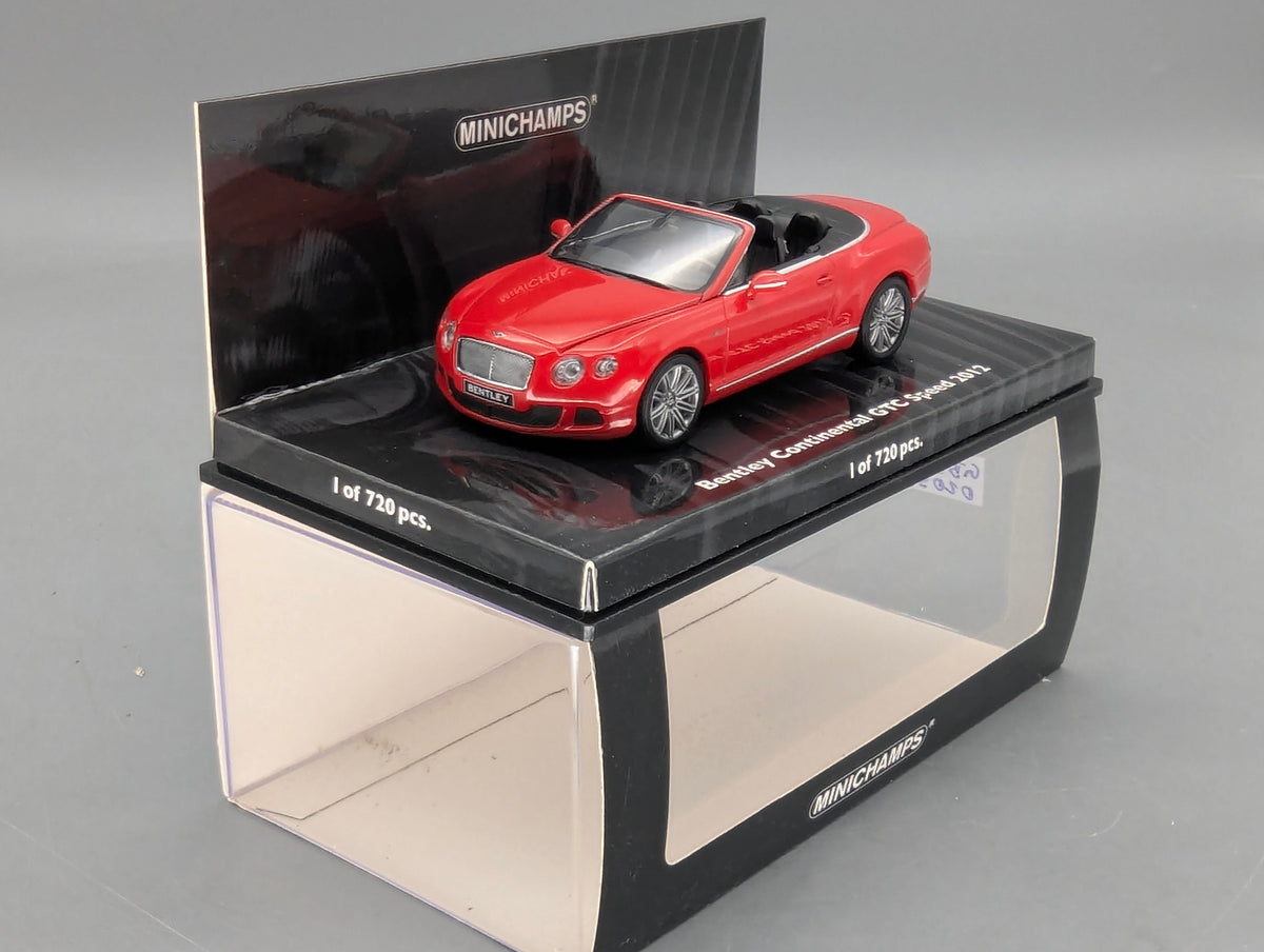 Modellautos 1:43 Minichamps Bentley Continental GTC Speed 2012 Red mit OVP