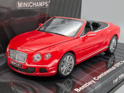 Modellautos 1:43 Minichamps Bentley Continental GTC Speed 2012 Red mit OVP