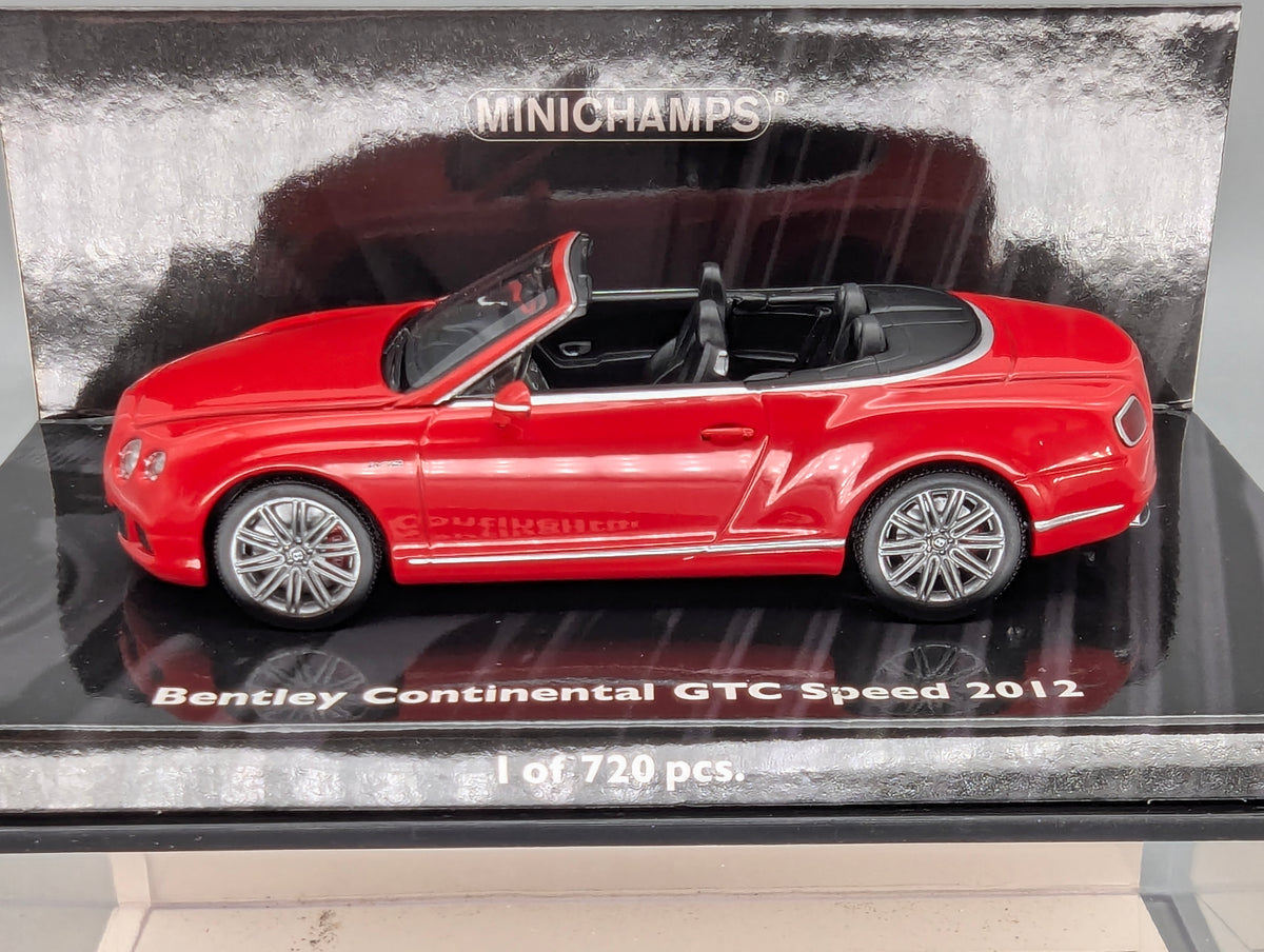 Modellautos 1:43 Minichamps Bentley Continental GTC Speed 2012 Red mit OVP