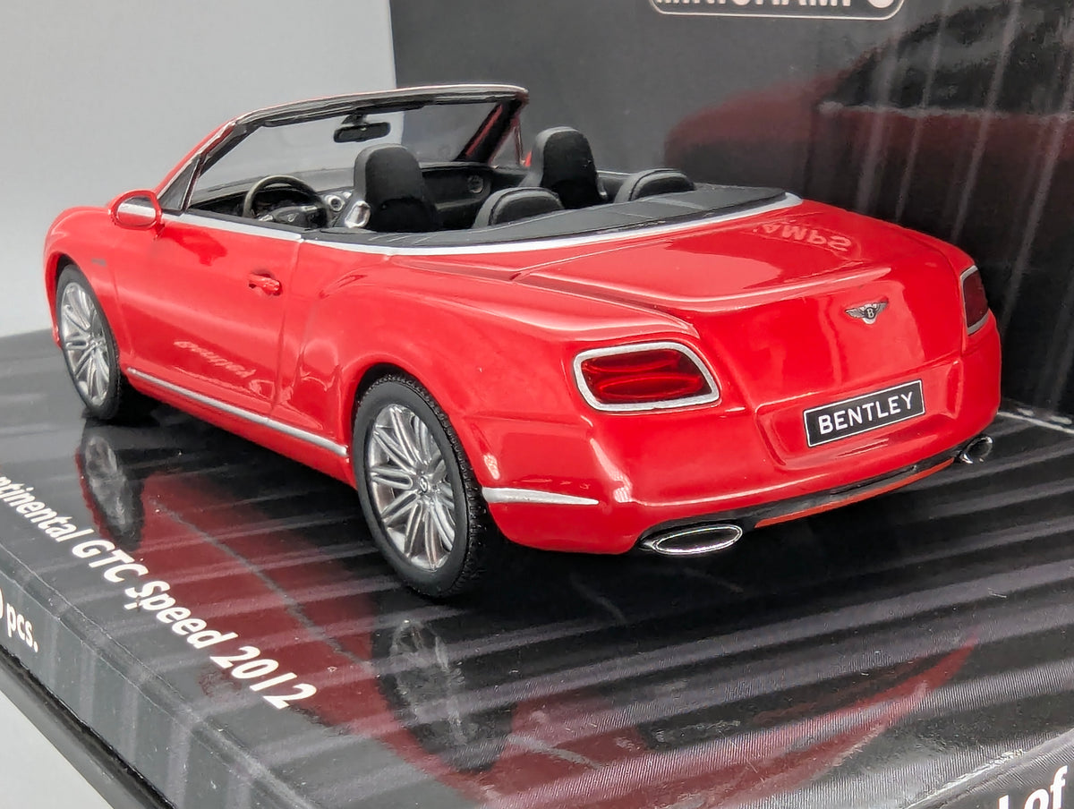 Modellautos 1:43 Minichamps Bentley Continental GTC Speed 2012 Red mit OVP