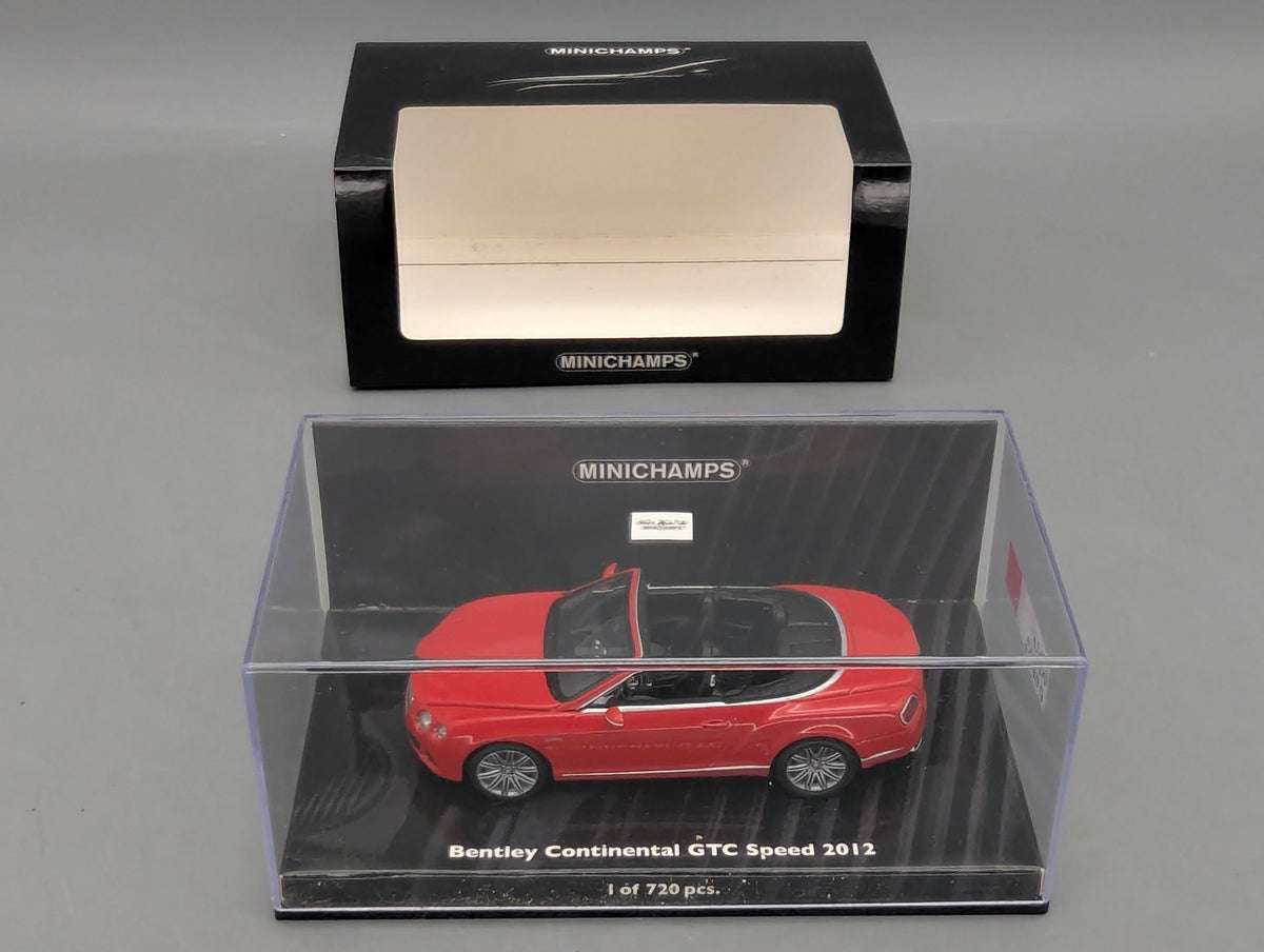 Modellautos 1:43 Minichamps Bentley Continental GTC Speed 2012 Red mit OVP