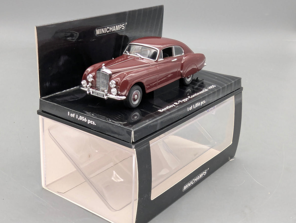 Modellautos 1:43 Minichamps Bentley R-Type Continental 1955 Red mit OVP
