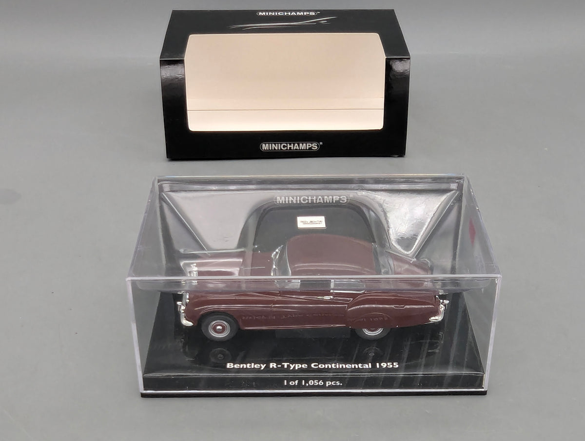 Modellautos 1:43 Minichamps Bentley R-Type Continental 1955 Red mit OVP