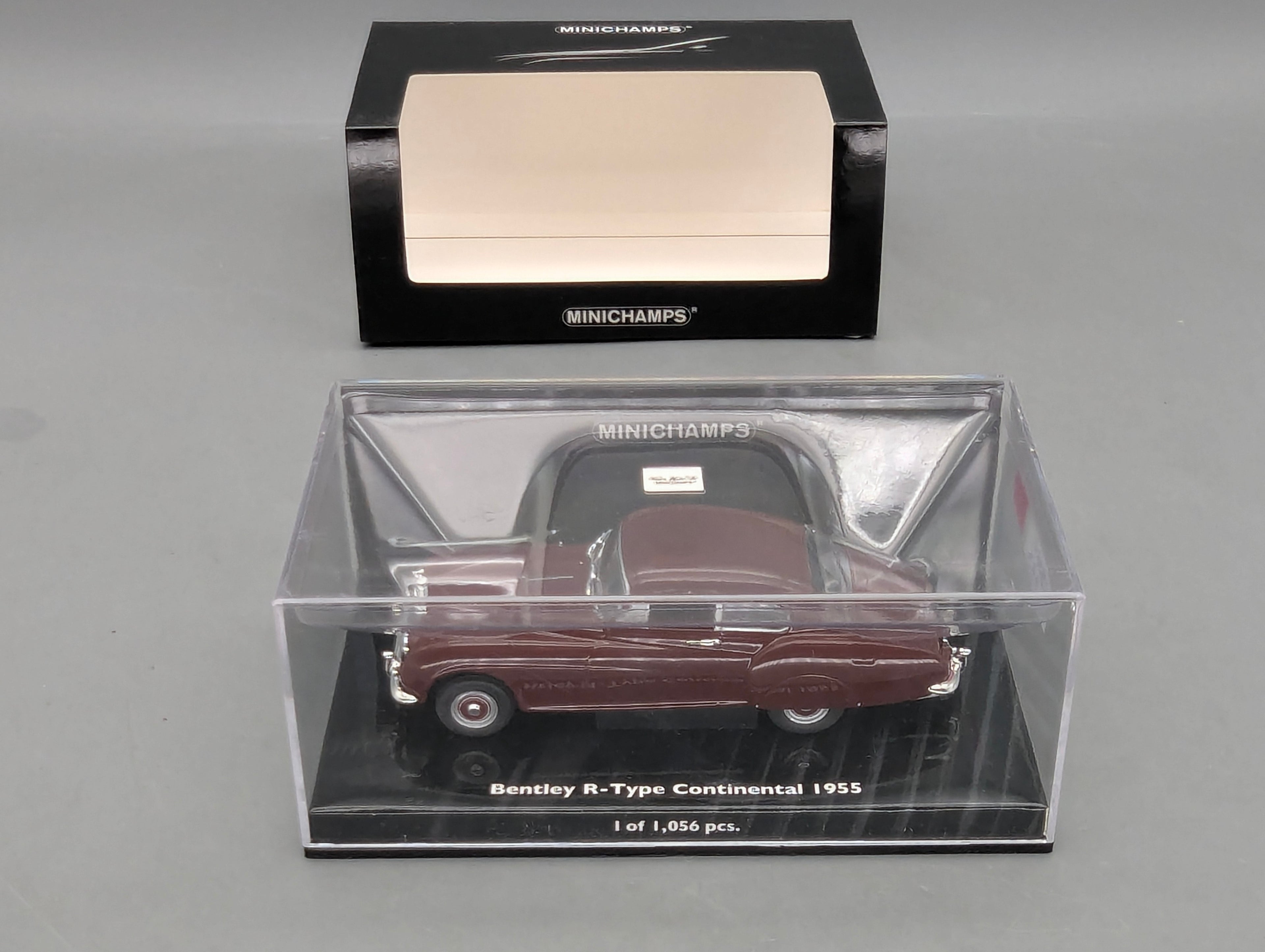 Modellautos 1:43 Minichamps Bentley R-Type Continental 1955 Red mit OVP