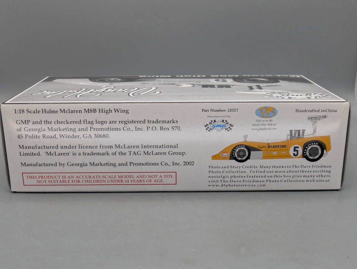 Modellautos 1:18 GMP 12027 McLaren M8B High Wing #5 Denny Hulme mit OVP