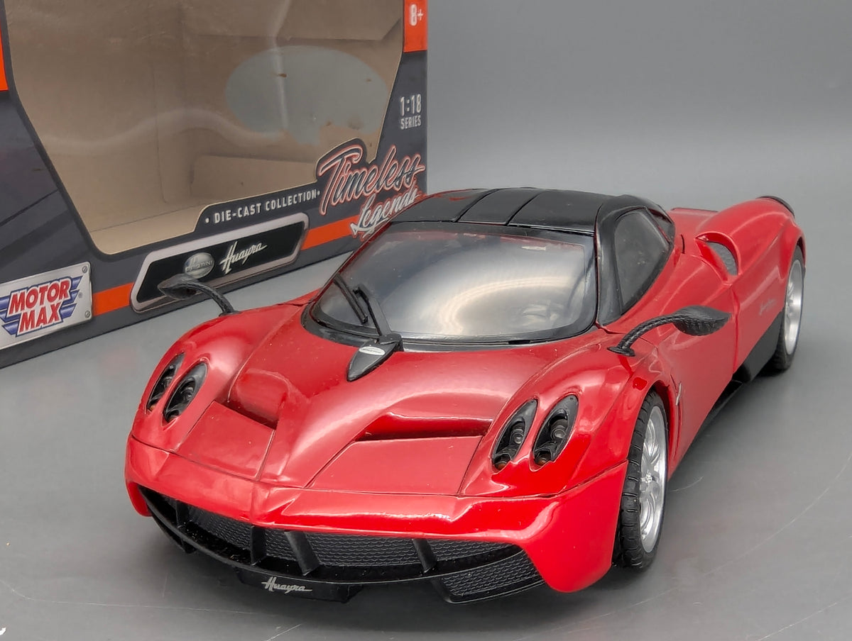 Modellautos 1:18 Motor Max Pagani Huayra Rot Schwarz mit OVP