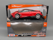 Modellautos 1:18 Motor Max Pagani Huayra Rot Schwarz mit OVP