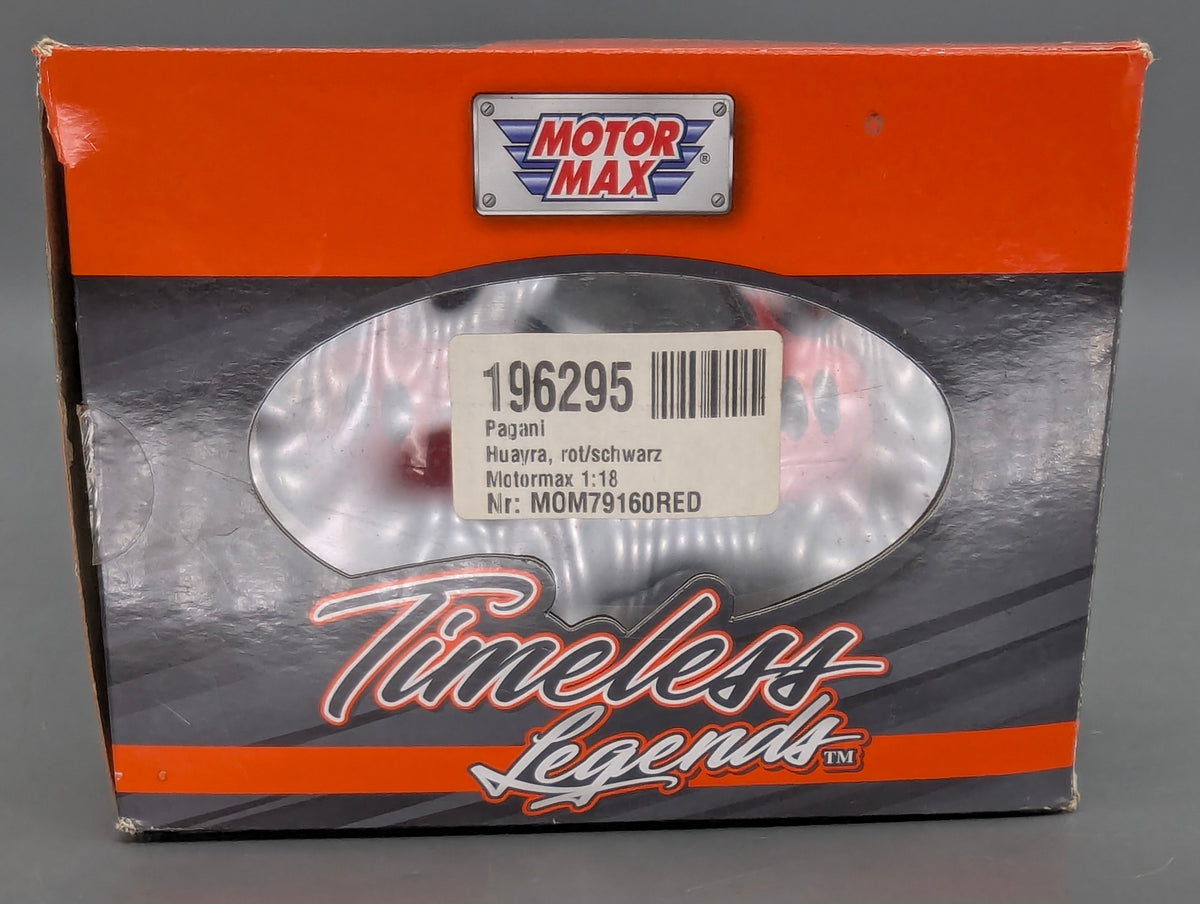 Modellautos 1:18 Motor Max Pagani Huayra Rot Schwarz mit OVP