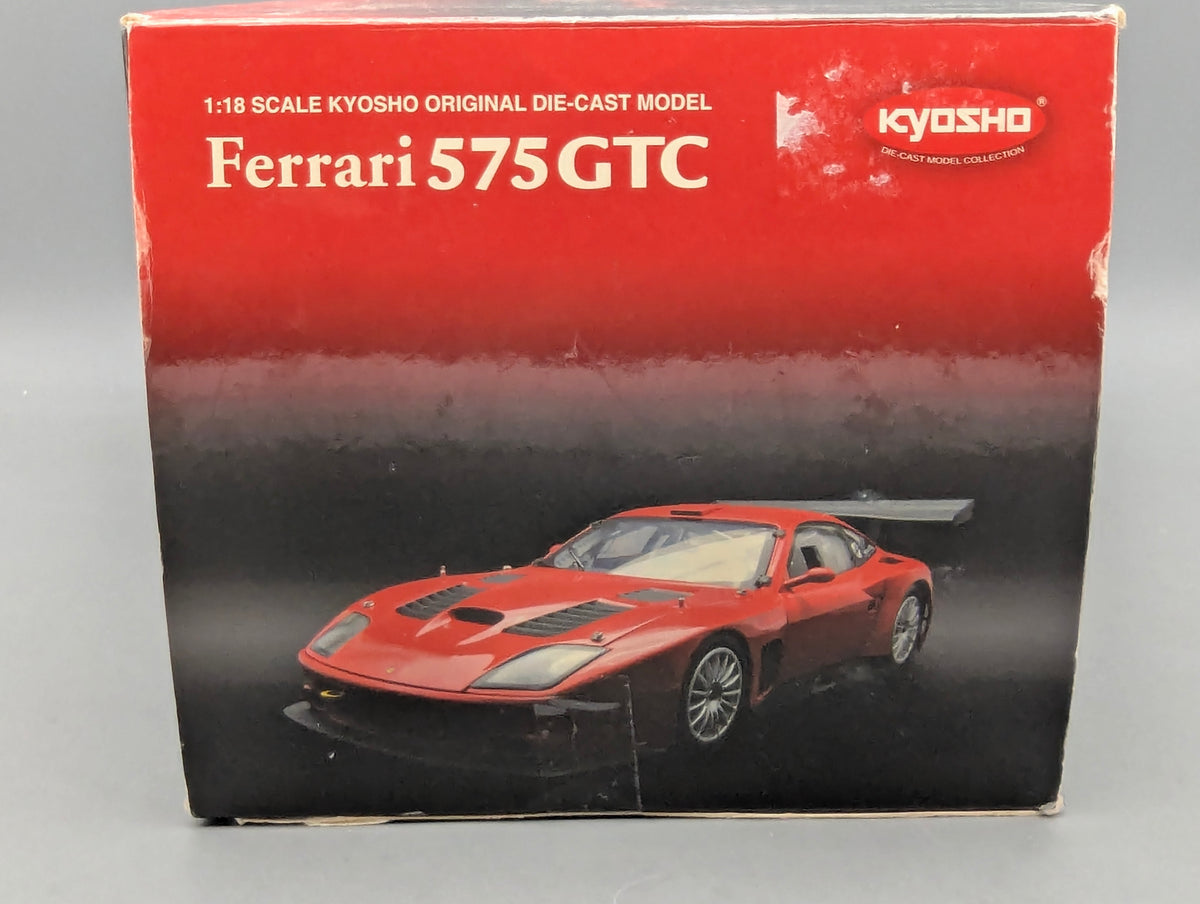 Modellautos 1:18 Kyosho Ferrari 575 GTC 2004 Yellow mit OVP