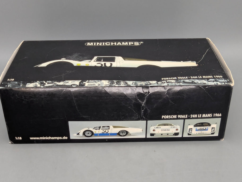 Modellautos 1:18 Minichamps Porsche 906LE 24h Le Mans 1966 #30 mit OVP