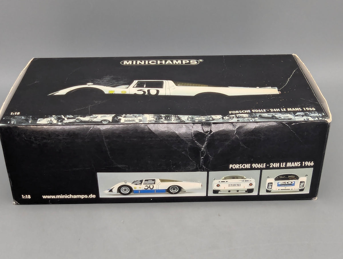 Modellautos 1:18 Minichamps Porsche 906LE 24h Le Mans 1966 #30 mit OVP