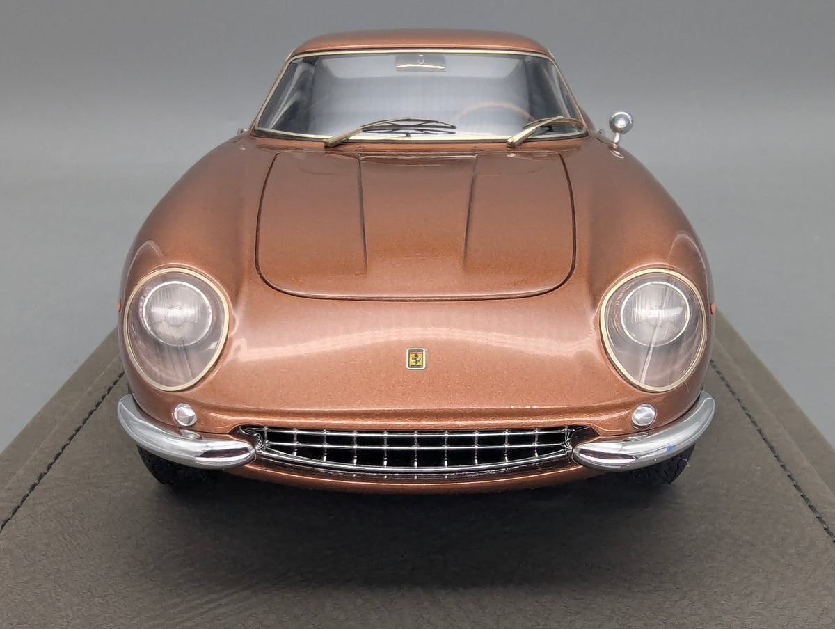 Modellautos 1:18 BBR Ferrari 275 GTB4 S/N 09783 1967 Ltd 01/48 Lederplatte Vitrine OVP
