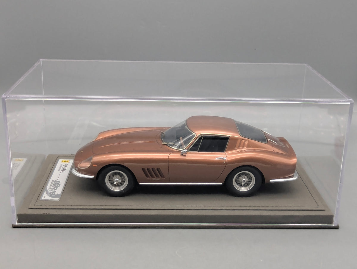 Modellautos 1:18 BBR Ferrari 275 GTB4 S/N 09783 1967 Ltd 01/48 Lederplatte Vitrine OVP
