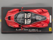 Modellautos 1:18 BBR Ferrari LaFerrari Aperta Rosso Fuoco Ltd 15/20 mit Lederplatte Vitrine OVP
