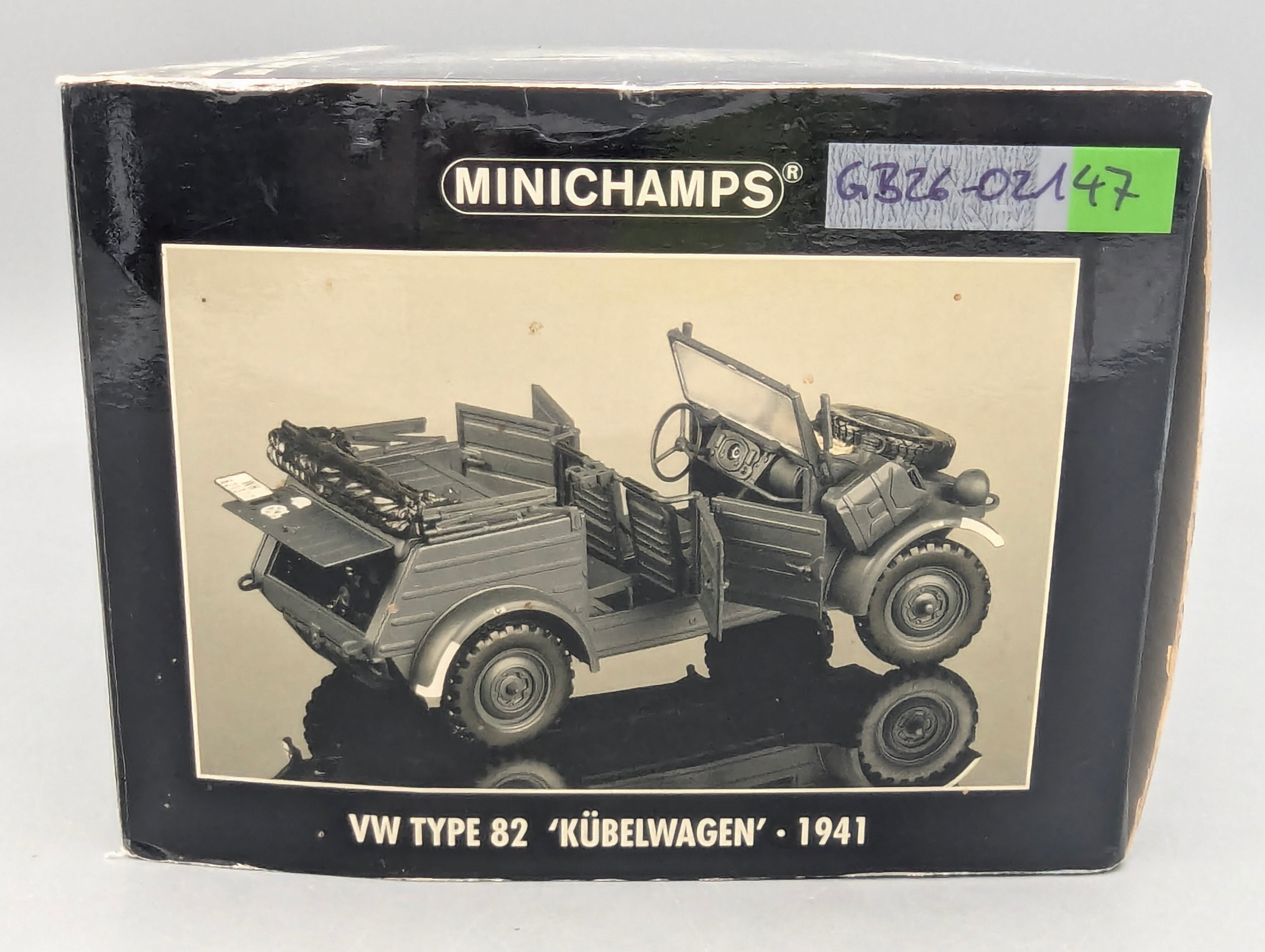 Modellautos 1:18 Minichamps Volkswagen VW Type 82 Kübelwagen 1941 mit OVP