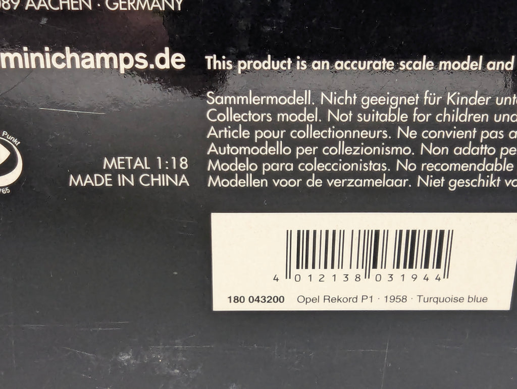 Model Cars 1:43 Minichamps Mercedes Benz SL65 AMG Black Series Silver with original packaging