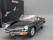 Modellautos 1:18 Minichamps Alfa Romeo 2000 Spider 1970 Schwarz mit OVP
