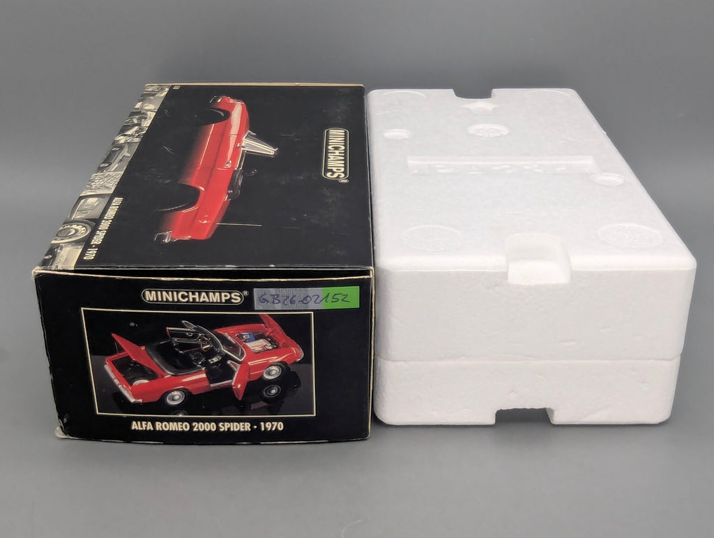 Modellautos 1:18 Minichamps Alfa Romeo 2000 Spider 1970 Rot mit OVP