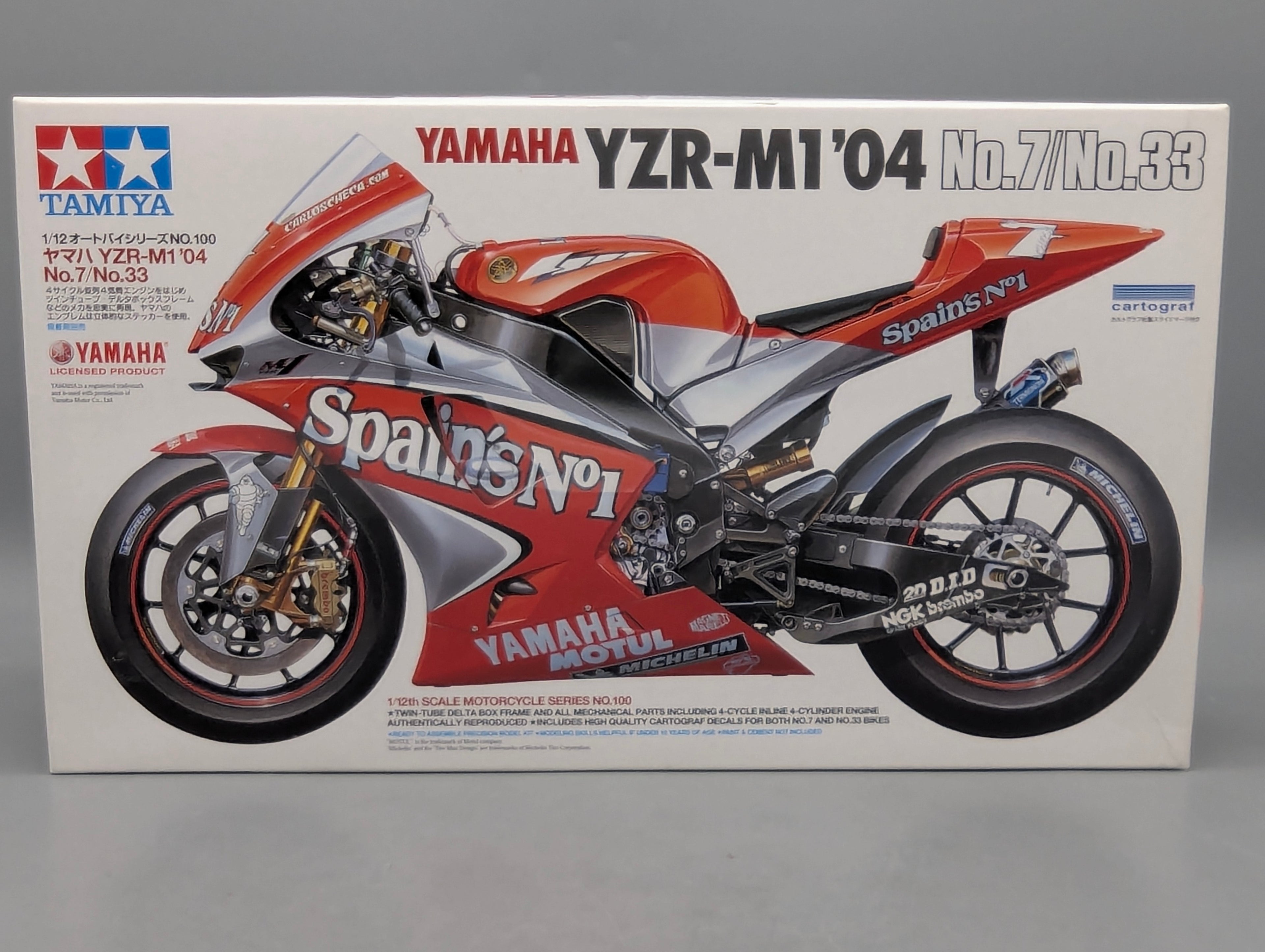 Motorrad Modell Bausatz 1:12 Tamiya Yamaha YZR-M1 '04 mit OVP
