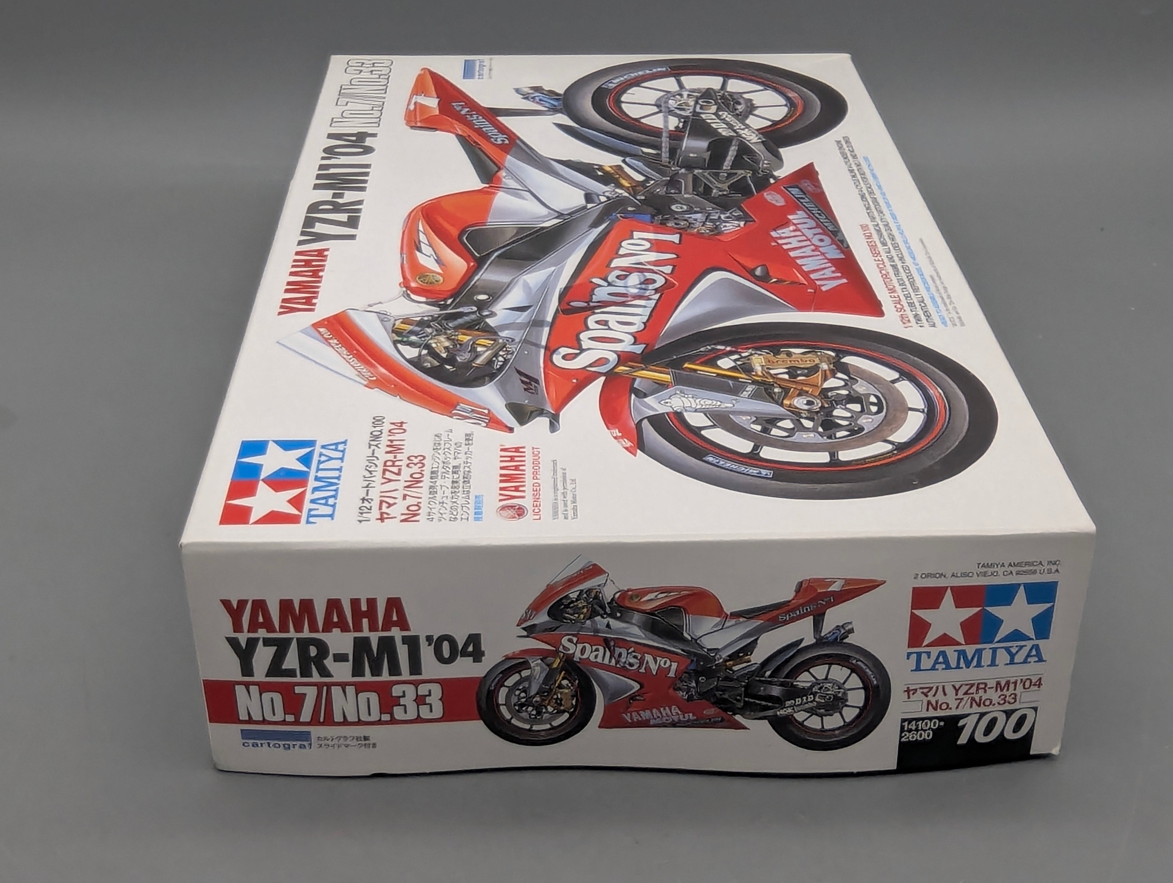 Motorrad Modell Bausatz 1:12 Tamiya Yamaha YZR-M1 '04 mit OVP