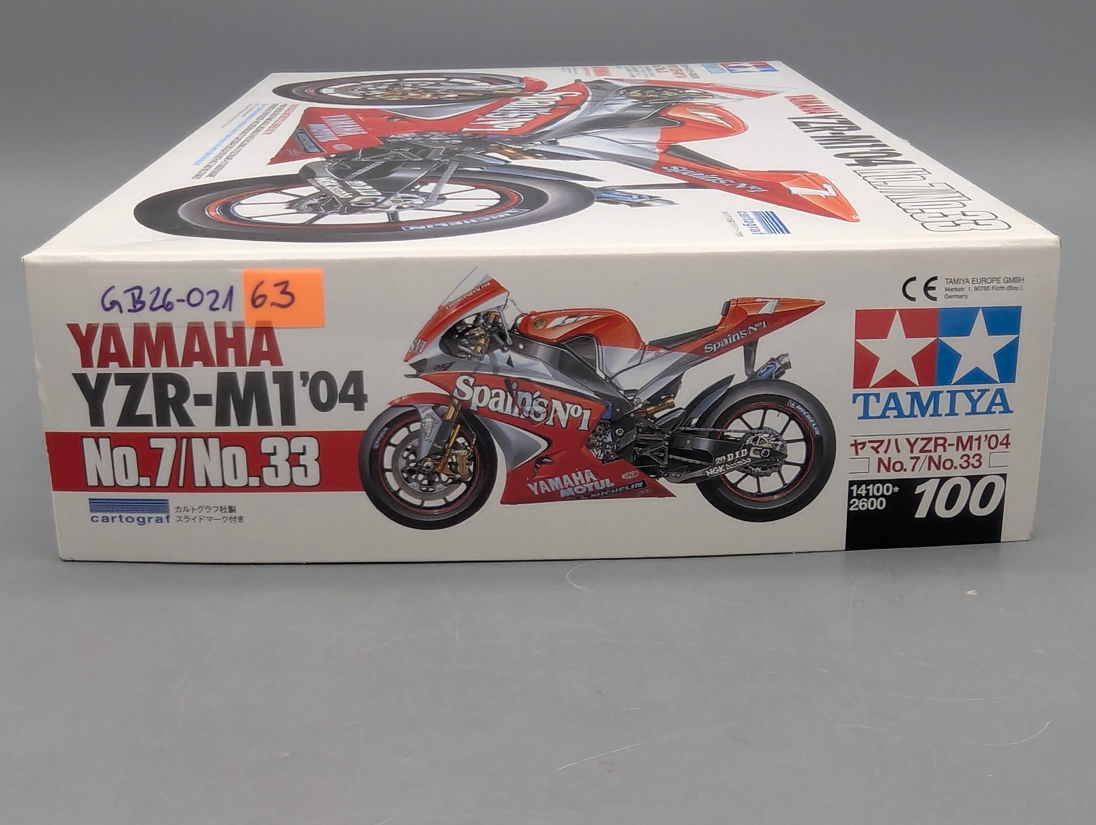 Motorrad Modell Bausatz 1:12 Tamiya Yamaha YZR-M1 '04 mit OVP