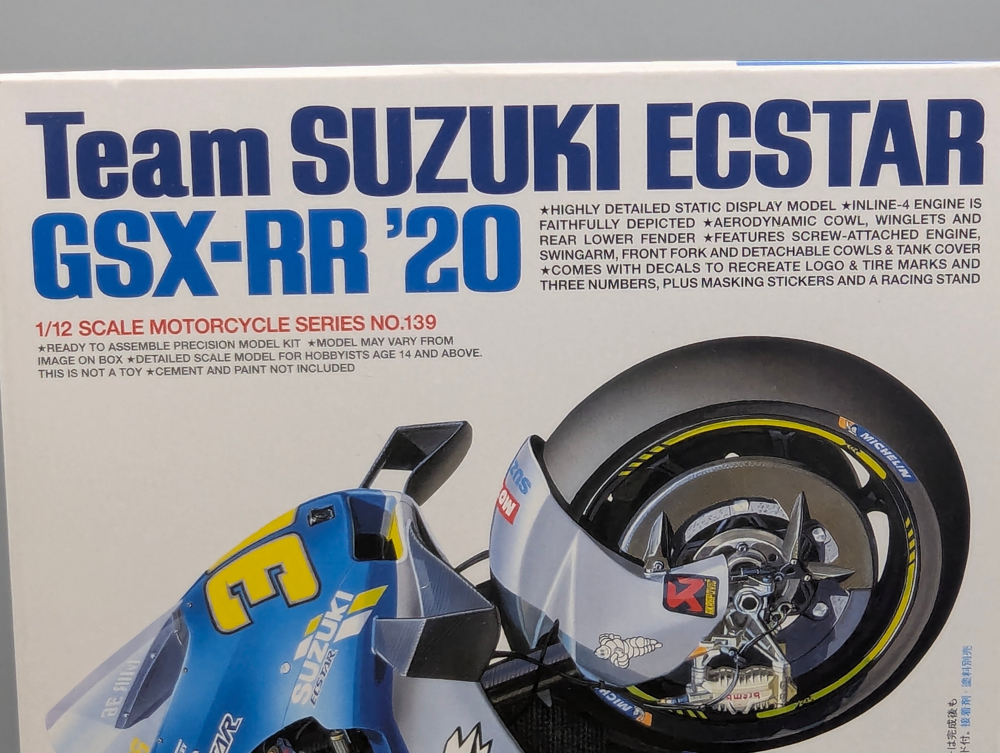 Motorrad Modell Bausatz 1:12 Tamiya Suzuki ECSTAR GSX-RR '20 mit OVP