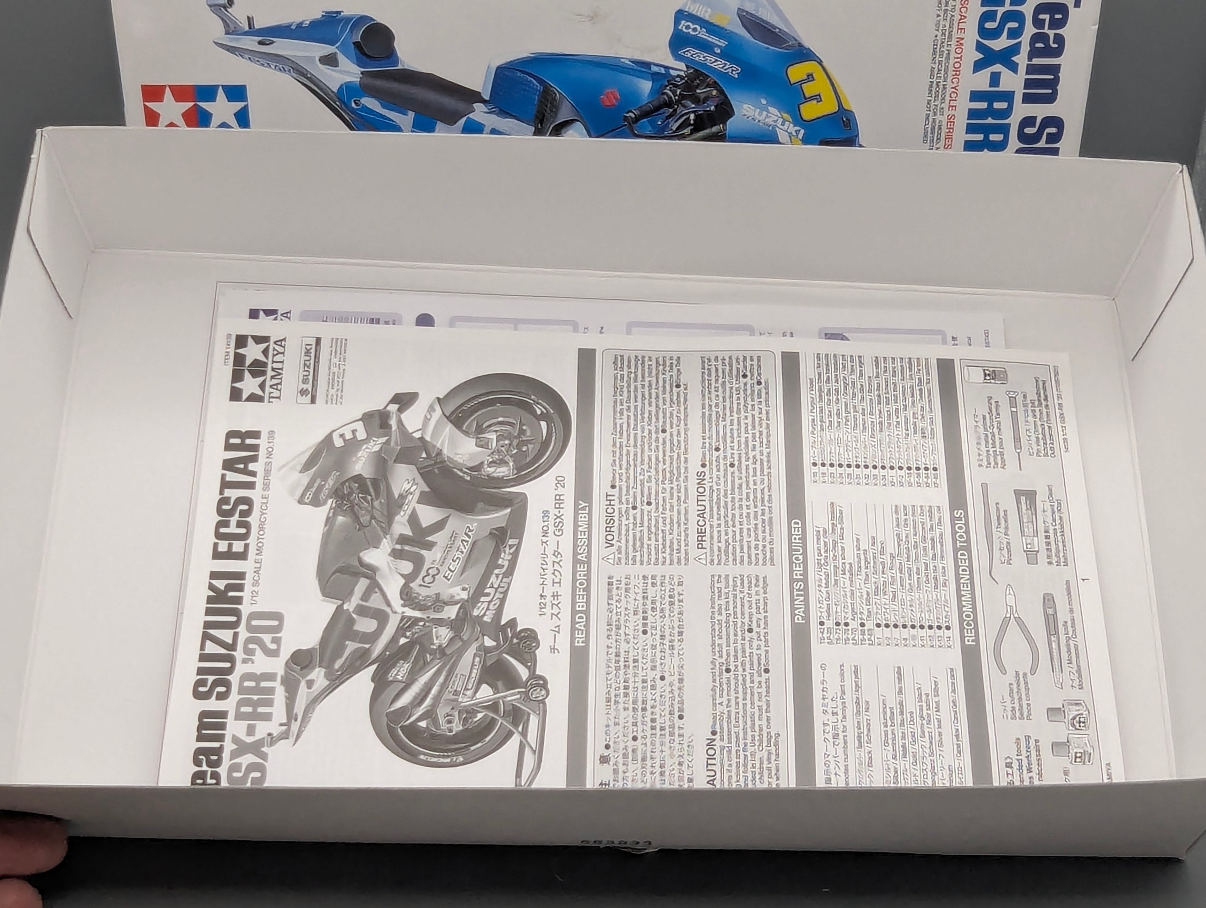 Motorrad Modell Bausatz 1:12 Tamiya Suzuki ECSTAR GSX-RR '20 mit OVP