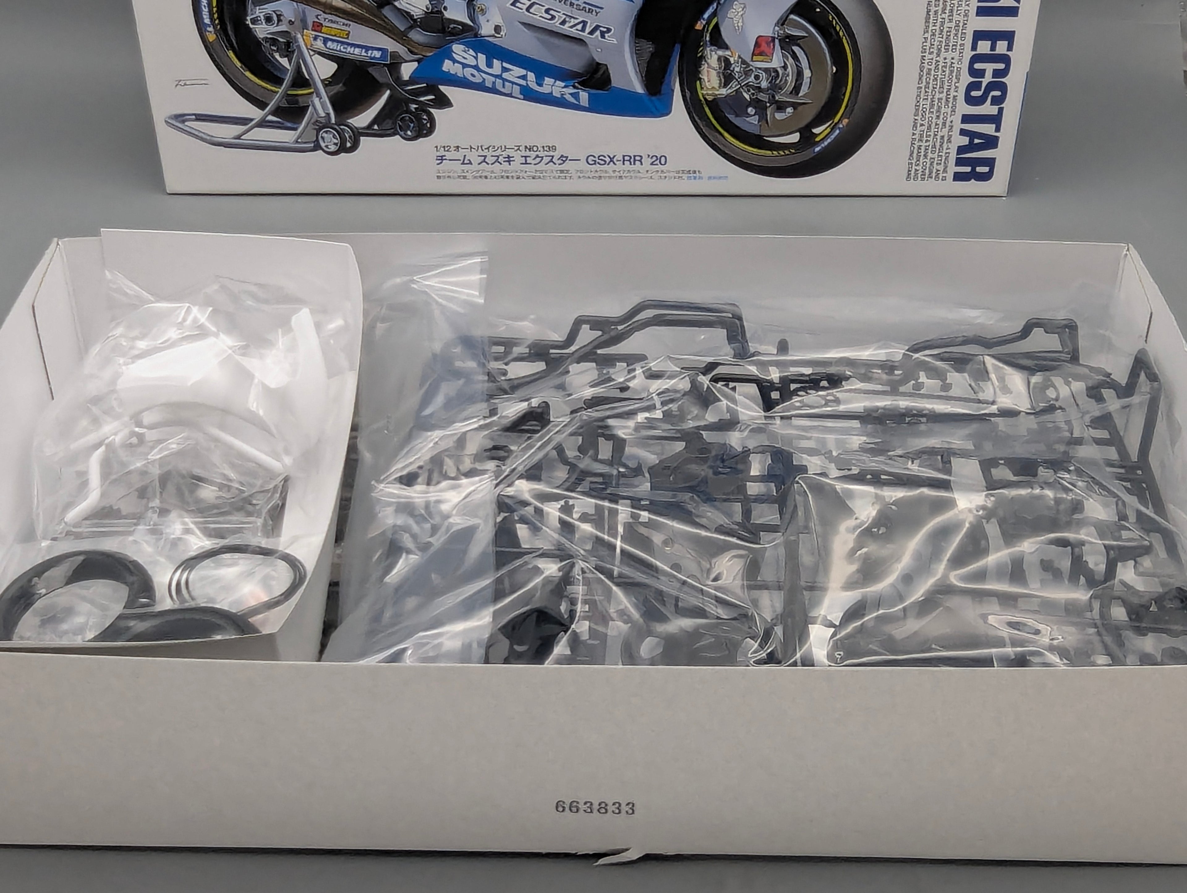 Motorrad Modell Bausatz 1:12 Tamiya Suzuki ECSTAR GSX-RR '20 mit OVP