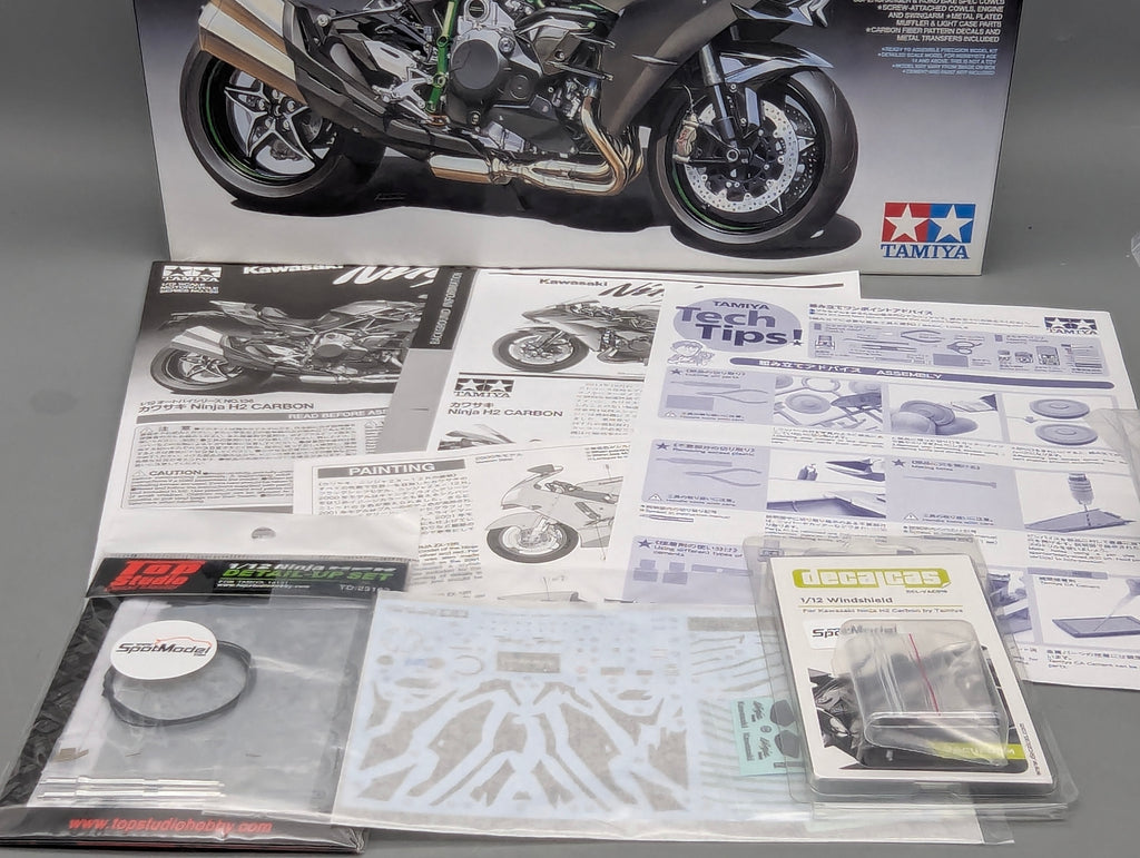 Motorrad Modell Bausatz 1:12 Tamiya Kawasaki Ninja H2 Carbon mit OVP