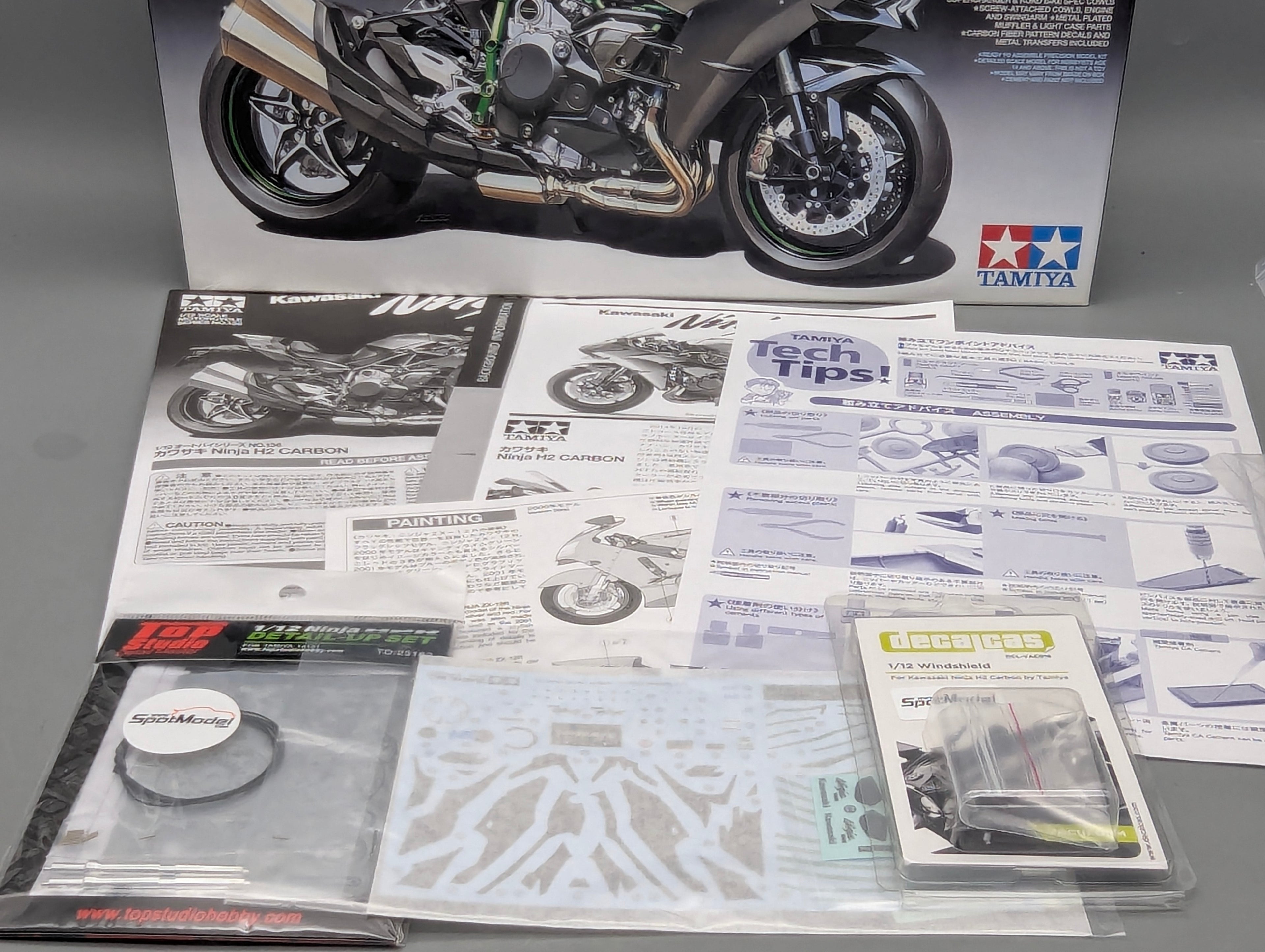 Motorrad Modell Bausatz 1:12 Tamiya Kawasaki Ninja H2 Carbon mit OVP