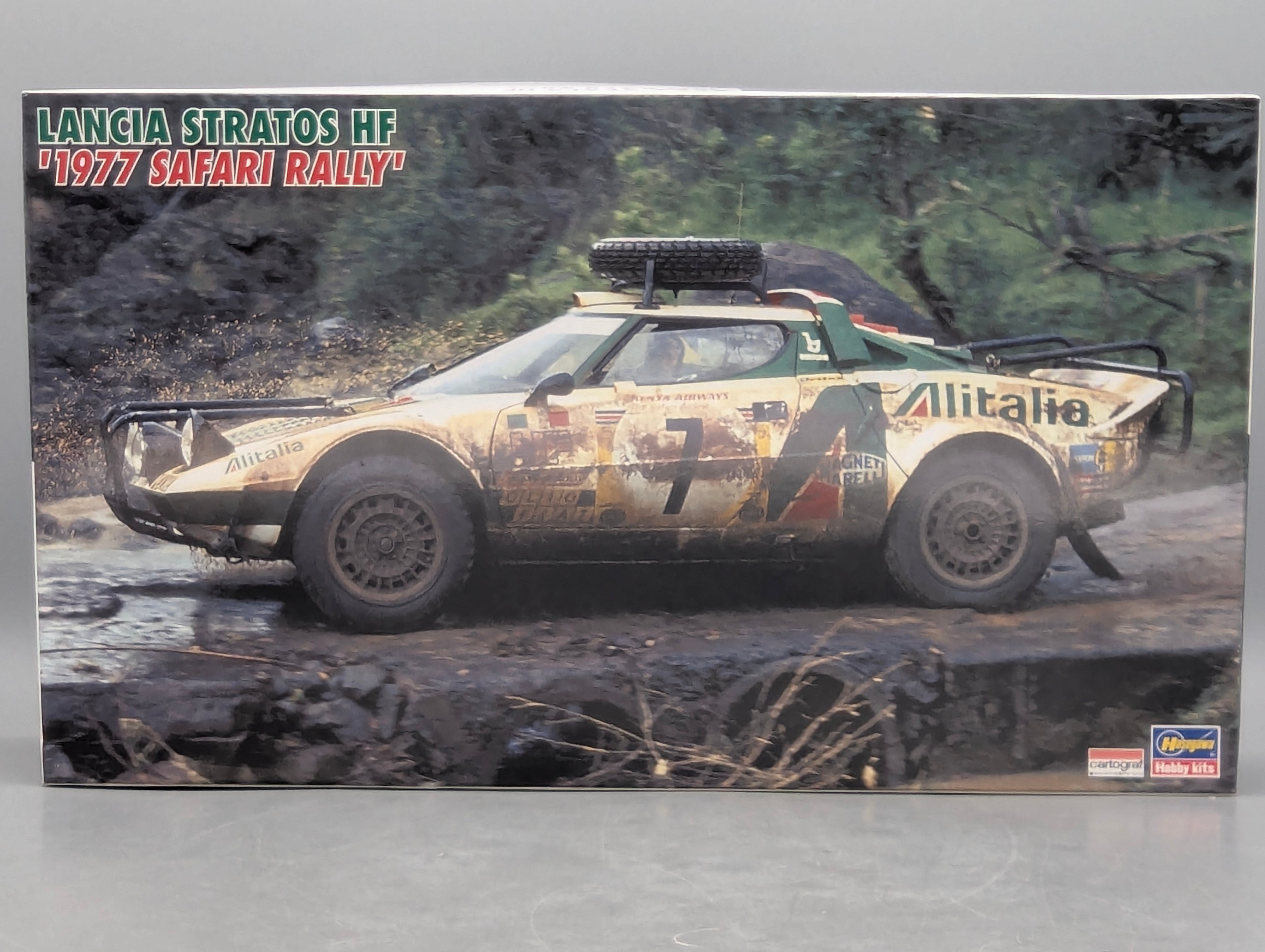 Modellautos Bausatz 1:24 Hasegawa Lancia Stratos HF 1977 Safari Rally #7 mit OVP