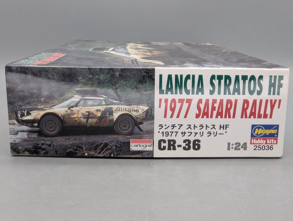 Modellautos Bausatz 1:24 Hasegawa Lancia Stratos HF 1977 Safari Rally #7 mit OVP