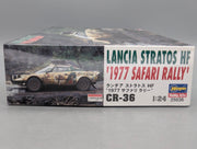 Modellautos Bausatz 1:24 Hasegawa Lancia Stratos HF 1977 Safari Rally #7 mit OVP